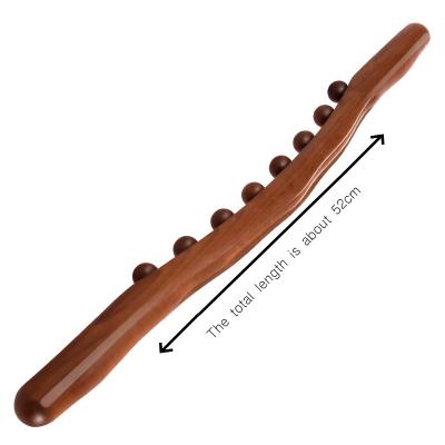 China Eight Body Charred Wooden Wooden Massage Sticks Physiotherapy Tools Natural Scraping Tools for sale