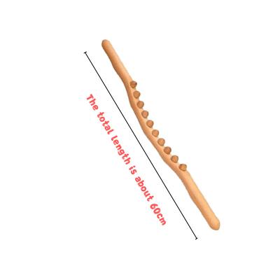 China Body Beech Ten Plant Wooden Massage Stick Wooden Massage Tool Therapy Scraping Wood Scraping Tool for sale