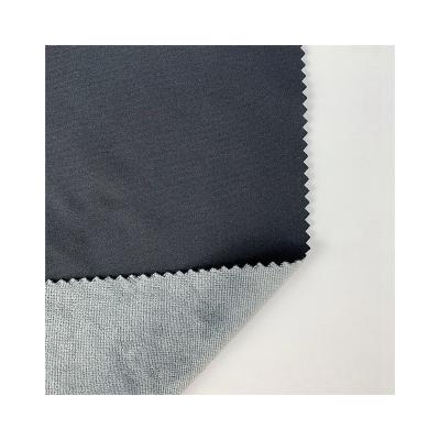 China Stretch 4 Way 100D Pongee Corduroy Bonded Fabric Waterproof Polyester Material Fabric 92% And Spandex 8% for sale