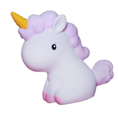 China EUROPEAN Unicorn Night Light Cute Girls Sleeping Night Light for Bedroom Decor Chewable Soft Silicone Animal Lamp for Baby Infant Baby First Steps for sale