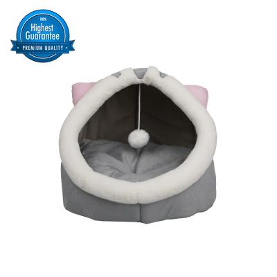 China Travel New Design Green Removable Round Warm Bed For Dogs And Cats for sale