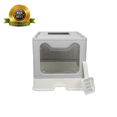 China Viable High Quality Convenience Portable Pet Cat Litter Box Collapsible Toilet for sale