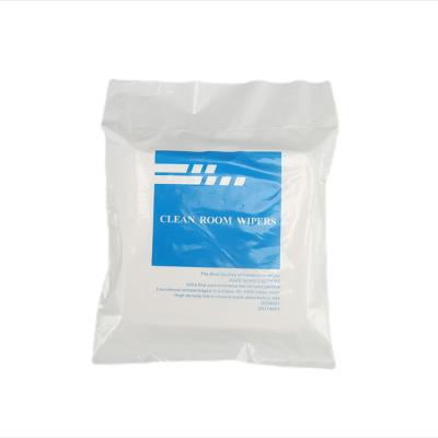 China 6 x 6inch Double Stocked Class 1000 Soft Electronic Cleaning Disposable Knit 100% Polyester Lint Free Cleanroom Wiper for sale