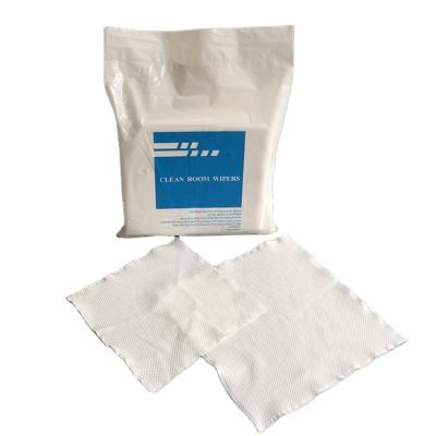 China 2 Ply 6inch Industrial Cleanroom Wiper High Absorbent 100% Polyester Stocked for sale