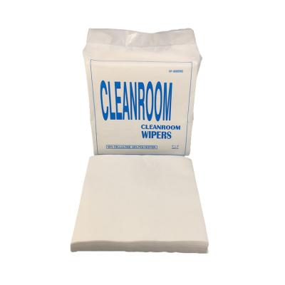 China White Disposable Dry Lint Free Degreasing Industrial 9 x 9 Cleaning Stocked Wiping Cleanroom White Disposable Cloths for sale