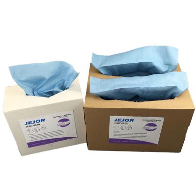 China Industrial Disposable Polycellulose Cleanroom Multi Purpose Blue Nonwoven Duster Lint Free Stocked Cleaning Cloths for sale