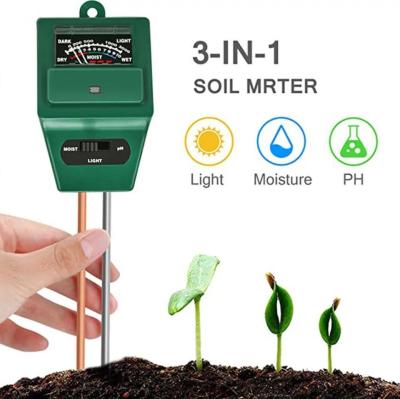 China Plastic 3 Easily Assembled In 1 Square Meter Soil Head Three-in-One PH Soil Tester Hygrometer for sale