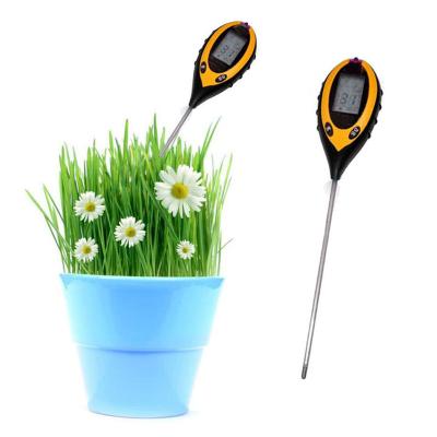 China Indoor Plant Growth Rechargeable 4 in 1 Soil pH Meter with Digital Display for Garden Digital Soil pH Meter for sale