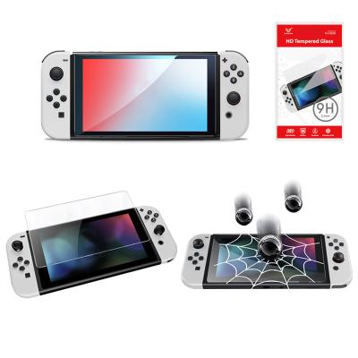 China Anti-fingerprint Factory Supply Anti-fingerprint 9H Tempered Glass For Nintendo Switch OLED Screen Protector for sale