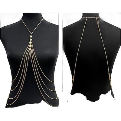 China Lead Waist Chain Belly Chain Multilayer Chain Sexy Trassel Body Jewelry for sale