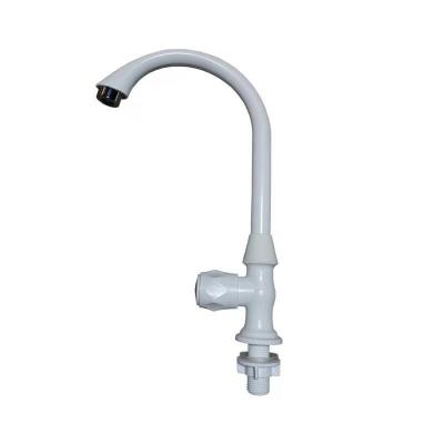 China Modern PP Material Kitchen Faucet Sink High Cost Single Tap Cold Water Faucet for sale