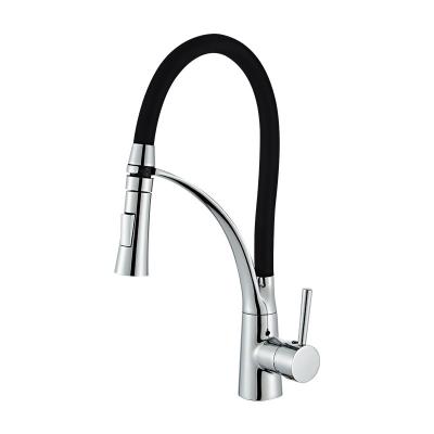 China Thermostatic Faucets Hot And Cold Chrome Black Hot And Cold Black Faucet Sink Mixer Water Hose Kitchen Hose Brass Kitchen Faucet Pull Out for sale