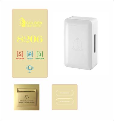 China Hotel doorbell dnd system with customizable hotel logo and language for sale