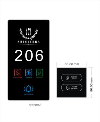 China Hotel doorbell dnd system with customizable hotel logo and language for sale