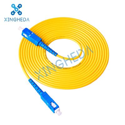 China sc-sc Single-mode single-core fiber jumper 1m 2m 3m 5m 8m 10m telecom grade square double-head tail fiber extension for sale