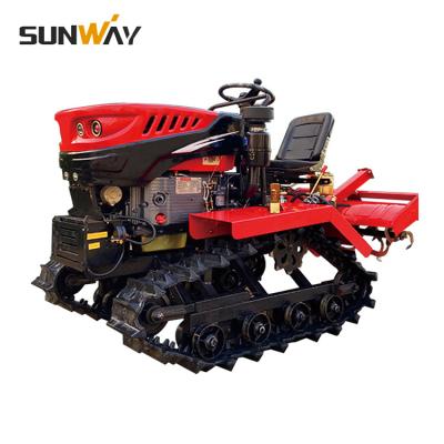 China Chinese Garden Mini Crawler Tractor Farm Working Machinery 35HP Small Track Agricultural Rubber Tractors For Sale for sale