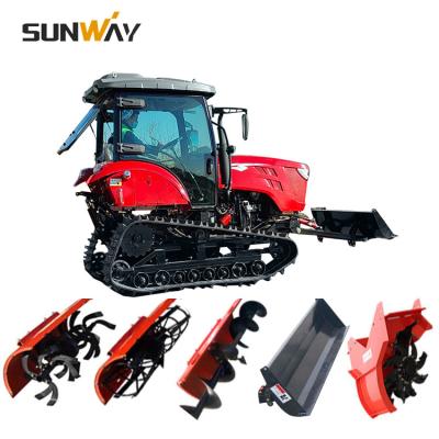 China Farm Working Machinery 120HP 130HP Rubber Tracks Mini Crawler Tractor Chinese Small Garden Agricultural Farm 120/130 Horsepower for sale