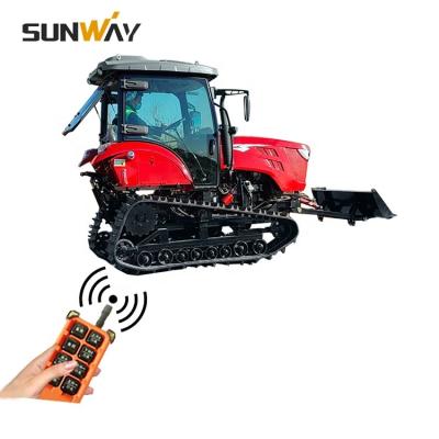 China Farm Working Machinery 120HP 130HP 120/130 Horsepower China Remote Control Small Diesel Rubber Track Tractor for sale