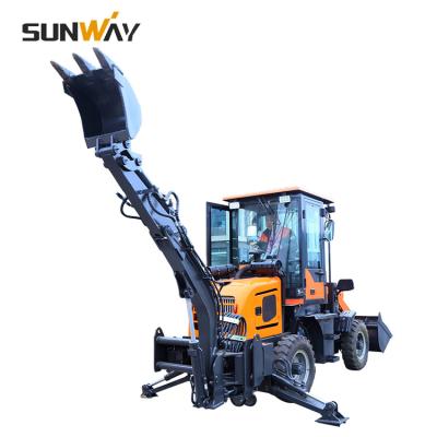 China Construction / Building / Farm / Sand Moving China Best Price 1500kg 1.5T 1.5ton 1.5 Ton WZ10-20 10-20 4WD Articulated 4x4 Wheel Backhoe Loader for sale