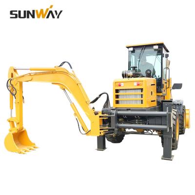 China Contruction/Building/Farm/Sand Land Moving Universal 4wd 4x4 Wheel Drive 2.5ton 2500kg 30-25 Backhoe WZ30-25 Loader With Teeth Bucket for sale