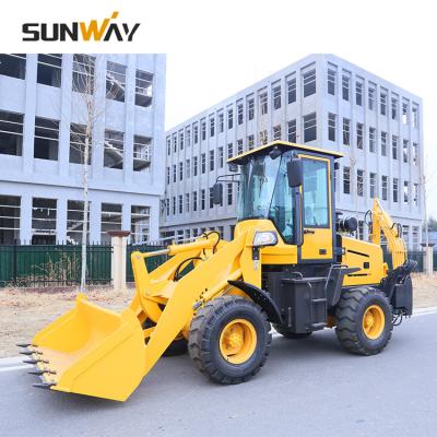 China Contruction/Building/Farm/Sand Moving 60hp 4x4 Wheel WZ15-26 15-26 Drive Backhoe 2T Loader Excavator With Hydraulic Breaker Hammer Attachment for sale