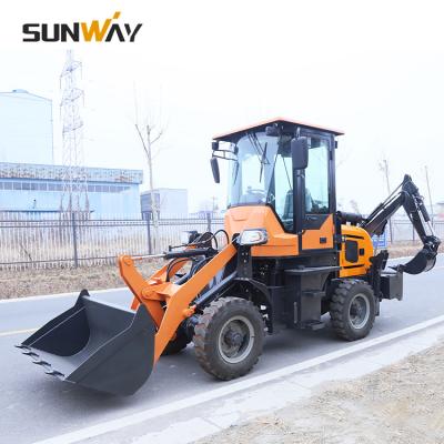 China Construction / Building / Farm / Sand Moving China Best Price 1500kg 1.5T 1.5ton 1.5 Ton WZ09-18 09-18 4WD Articulated 4x4 Wheel Backhoe Loader for sale