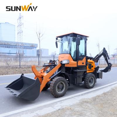 China Construction / Building / Farm / Sand Moving Sunway Brand 4x4 Small Compact Wheeled Loader Articulated Digger For Sale for sale