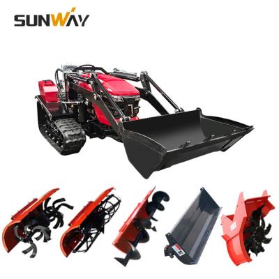 China Chinese Farm Work Machinery Garden Tractor 50hp Small Cultivators Crawler Traktor With Rubber Track for sale