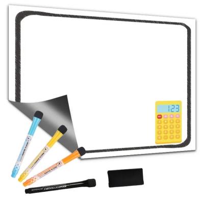 China Personalisierte Trockenlöschmagnetische Whiteboard 12x16 12x17 Wiederverwendbarer Kühlschrank Magnet Metallfläche zu verkaufen