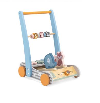 China New Arrival Wooden Kids Toy Wooden Pull Cart Baby Pull Along Toy For Kids for sale