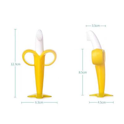 China Soft Toothbrush Teether Toy For Kids Baby Teething Toy Silicone Baby Teether from Toy Wholesale Fruit Banana Baby for sale