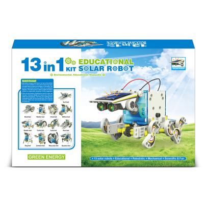 China 13 in 1 Diy gather Toy Set Solar Powered Robot Kit Science Educational Kids 2115A for sale