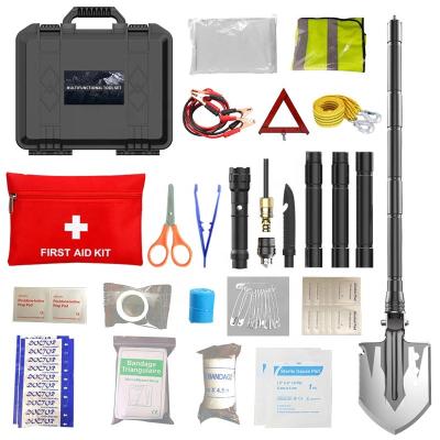 China Eco-friendly Outdoor Car Excavator Kit Emergency Tool Kit For First Aid Survival Auto Emergency for sale