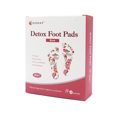 China Eco-friendly Relax Natural Bamboo Vinegar Foil Detox Foot Pads Aroma Foot Patch for sale