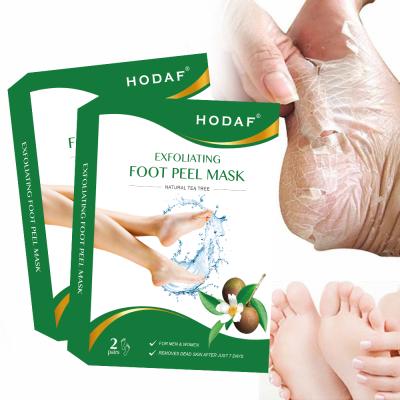 China Comfortable Magic Foot Exfoliator Sock Dead Skin Peeling Foot Mask for sale