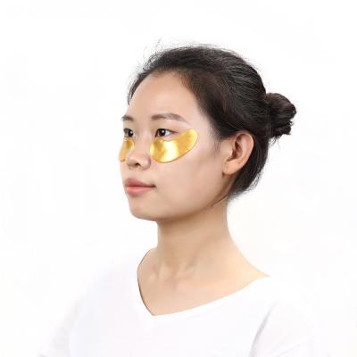 China Hot Sale Anti-wrinkle 24k Gold Eye Mask Shape Collagen Eye Mask for sale