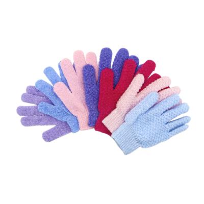 China Exfoliating Dead Skin Sold In Pair Double Sided Exfoliating Glove Towel Available Ideal For Deep Body Cleansing for sale