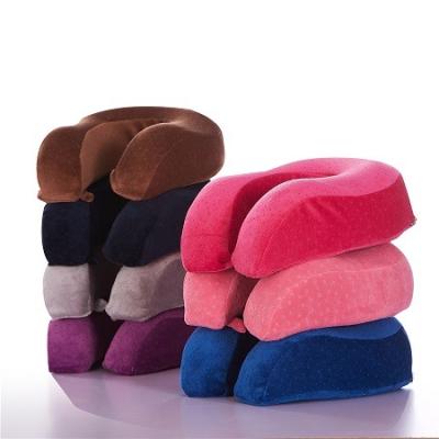 China 2021 New Arrival Summer Cojin Cilindico Orthopedic Cervical Polyurethane Foam Low Price U Foam Anti-static Memorial Neck Pillow for sale