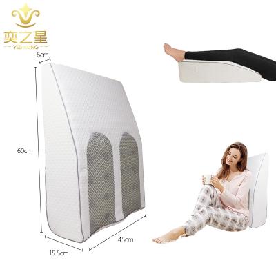 China Anti-Static Orthopedic Massage Table Tapered Knee Leg Posture Altitude Rest Wedge Memory Foam Pillow Brace For Sleep for sale