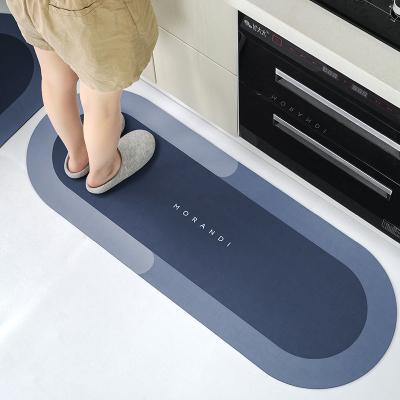 China Washable Resistant Kitchen Mat Water Absorption Mat Waterproof Kitchen Rugs And Blankets Flooring for sale