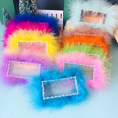 China New Private Label Eye Feather Lashes Packaging Custom 3d Box Brand Mink Eye Lashes Synthetic Diamond Create Your Own for sale