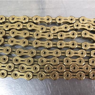 China BNT Mountain Bike Chain SX12SL Cavity 12 Speed ​​Chain 126L In Gold Color SX12SL for sale