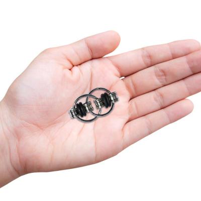 China Fidget Key Ring Chain Buckle Toys Gifts Metal Finger Toys Funny Key Ring Fidget for sale