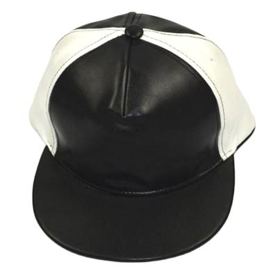 China breathable & Chinese Supplier Direct Selling Waterproof Black White DIY Design Your Own PU Hip Hop Personality Stretch Cap Hat for sale