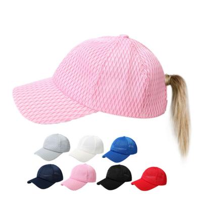 China breathable & 2020 Fashion Summer Breathable Mesh Cotton Adjustable Size Women Waterproof Sunshade 6 Panels Baseball Caps Accept Customized Logo for sale