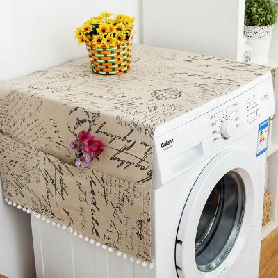 China Simple Cover Geometric Washing Machine Drum Cloth Refrigerator Door Refrigerator Dust Cover Household Cloth Dust Cloth for sale