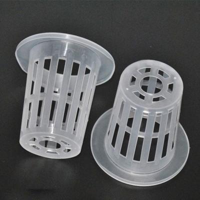 China 10pcs 50*80mm Plastic Basket Hydroponic Vegetable Planting Soilless Culture Planting Blue Cup for sale