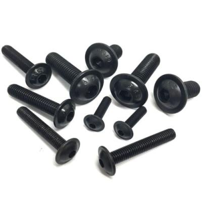 China HEX 4mm Socket Flange Button Head Bolts Hex Socket Hex Screws 10.9 Allen Bolts High Tensile Black M4 M5 M6 M8 GB7380.2 for sale