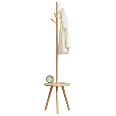 China Premium Modern Furniture Adjustable Bamboo Coat Rack Hanger (Other) Clothes Rack Tree White Wood Style For Living Room for sale