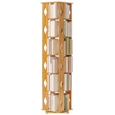 China Home Adjustable Bedroom Furniture (Height) Shelf Storage Organizer Display Space Saving Revolving Bamboo Shelving for sale